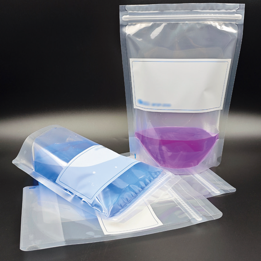 Sterile Sampling Bag-Double Zipper Leak-Proof Standing